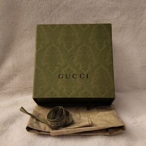 Gucci Olive Green Gift Box with Ribbon
